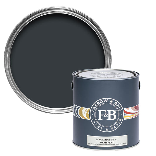 Farrow & Ball Black Blue No. 95 - Dead Flat 2.5L