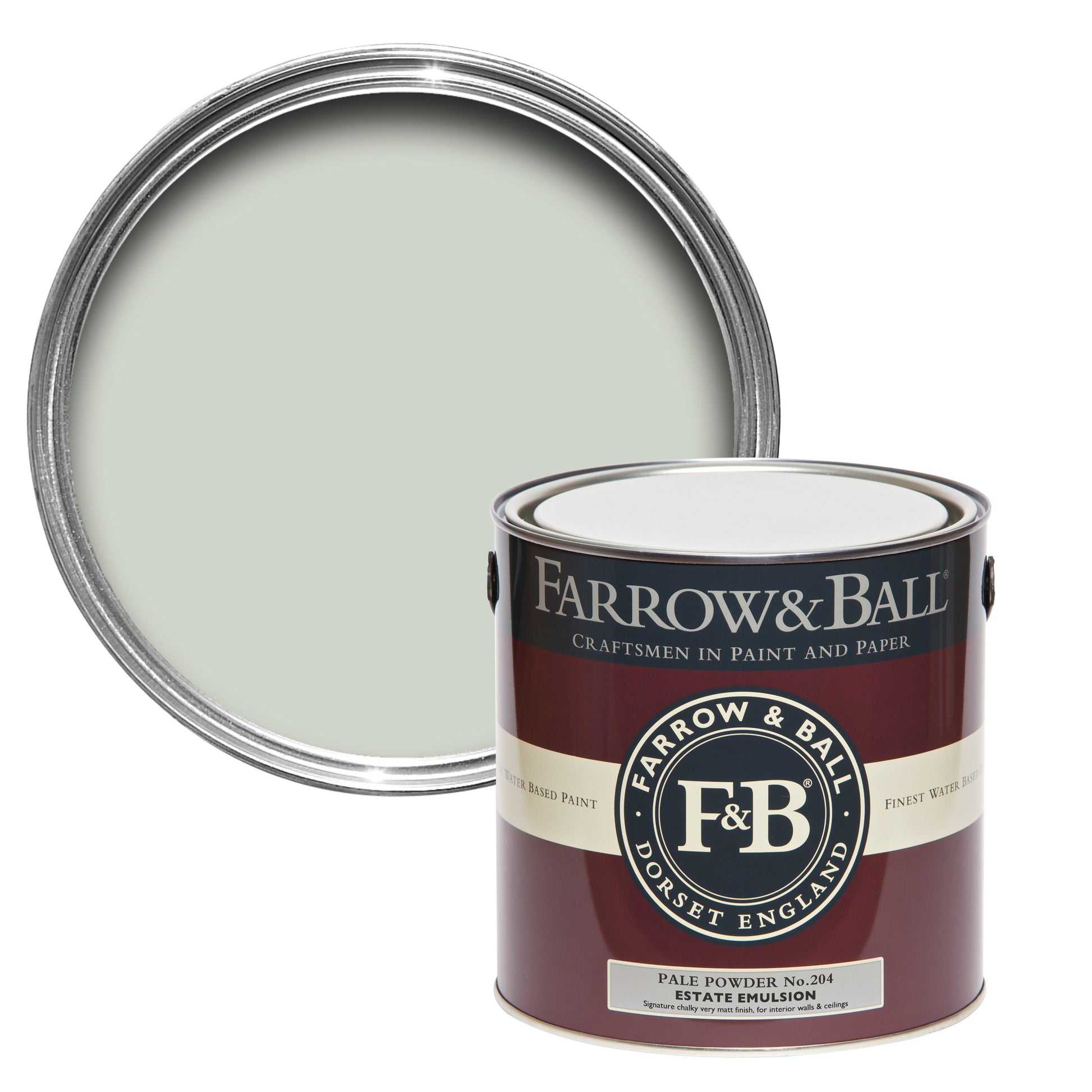 Farrow & Ball Pale Powder No. 204 - Casein Distemper 2.5L