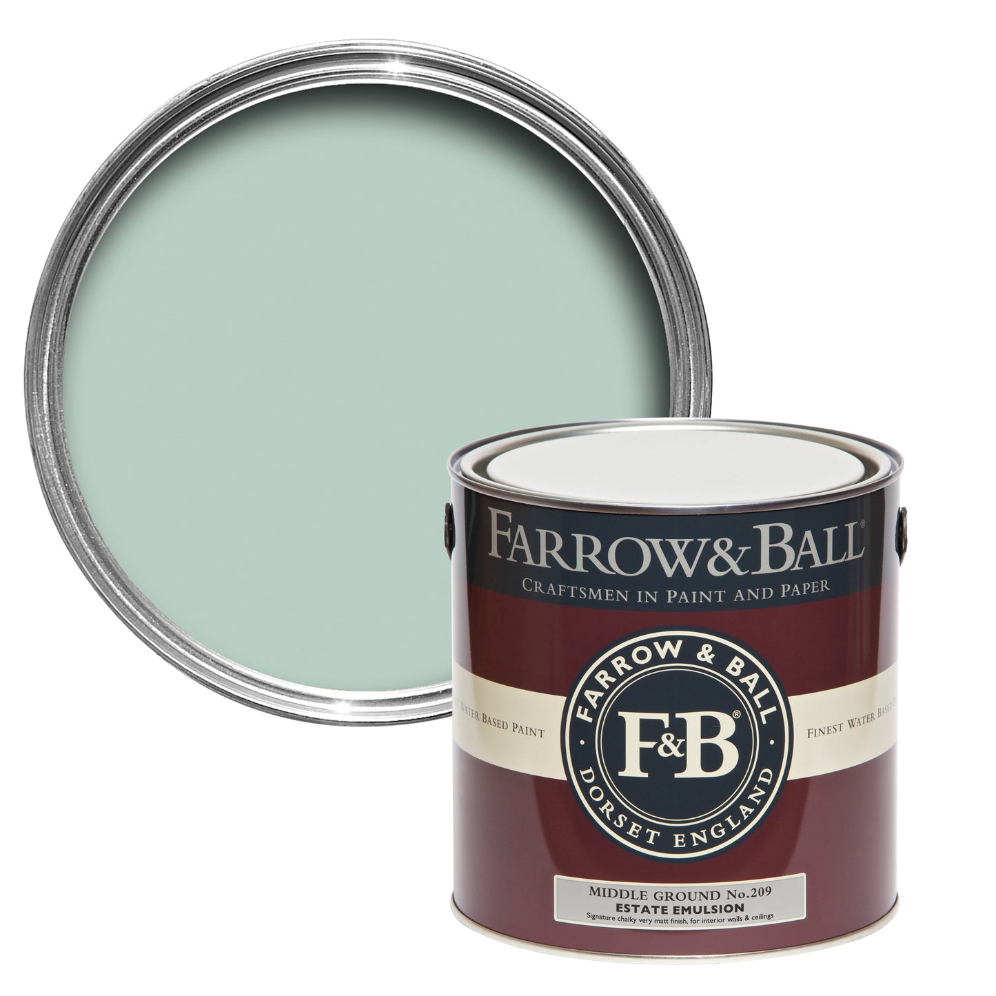 Farrow & Ball Middle Ground No. 209 - Modern Eggshell 5L