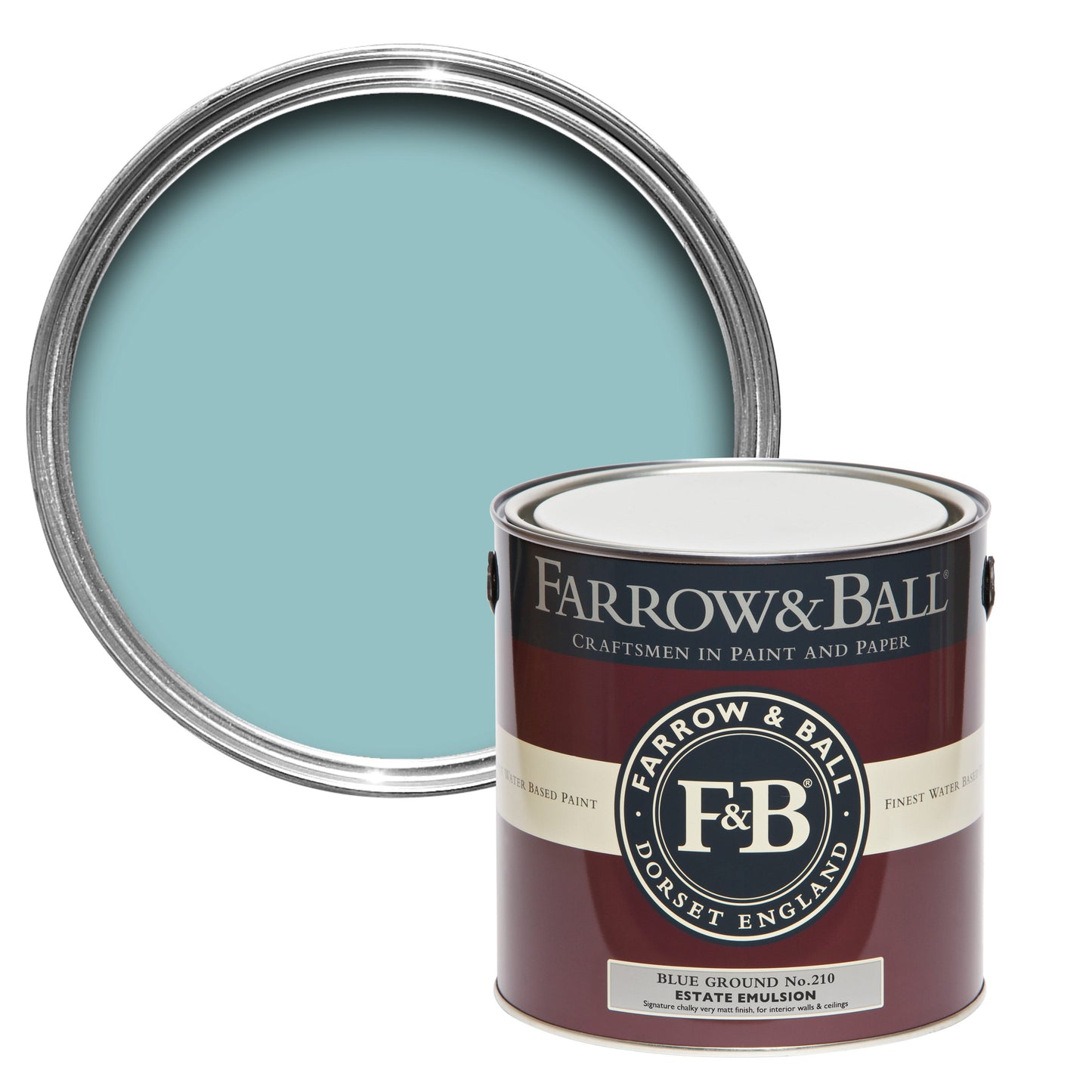 Farrow & Ball Blue Ground No. 210 - Modern Eggshell 2.5L