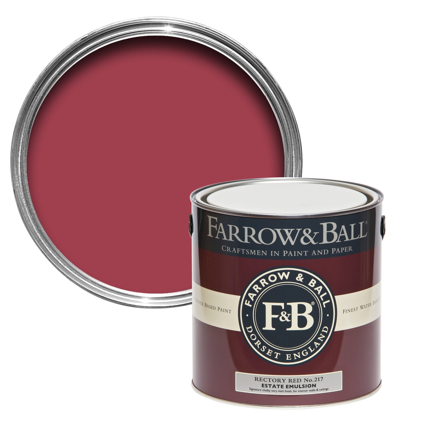 Farrow & Ball Rectory Red No. 217 - Estate Eggshell 2.5L