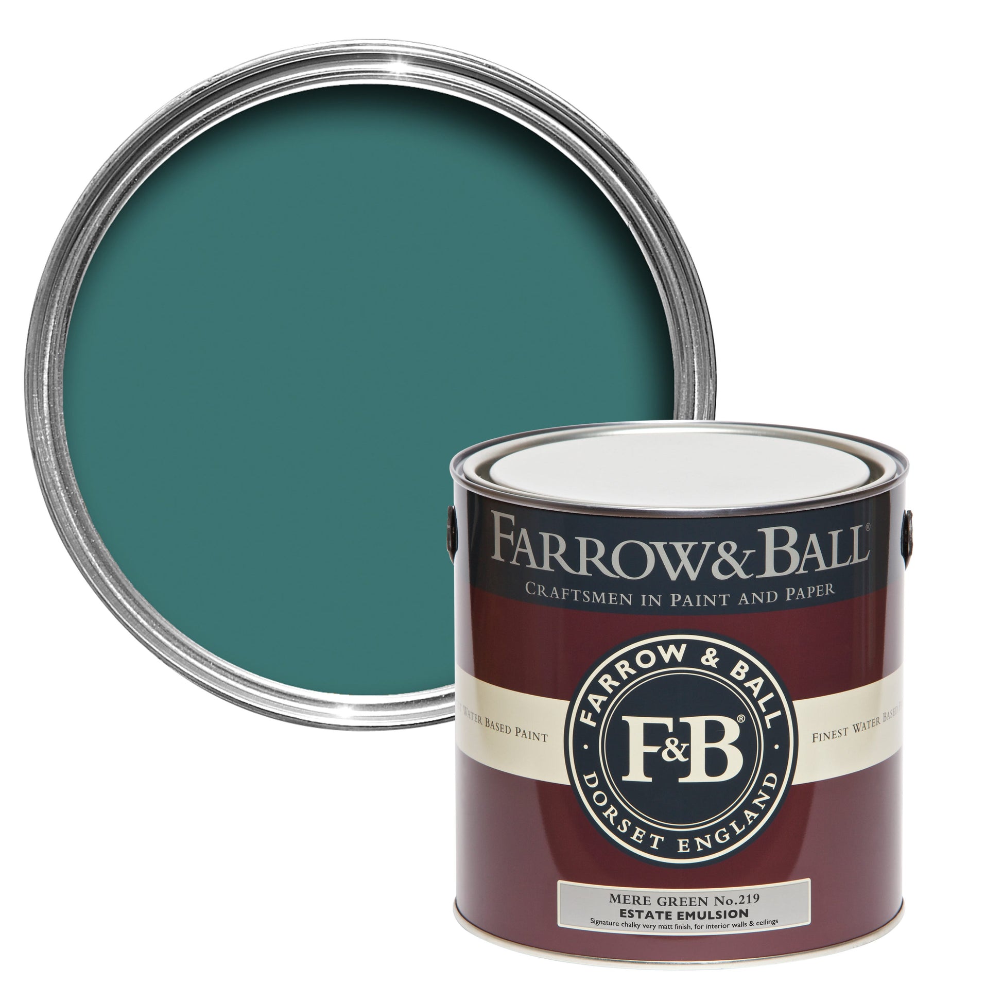 Farrow & Ball Mere Green No. 219 - Estate Eggshell 2.5L
