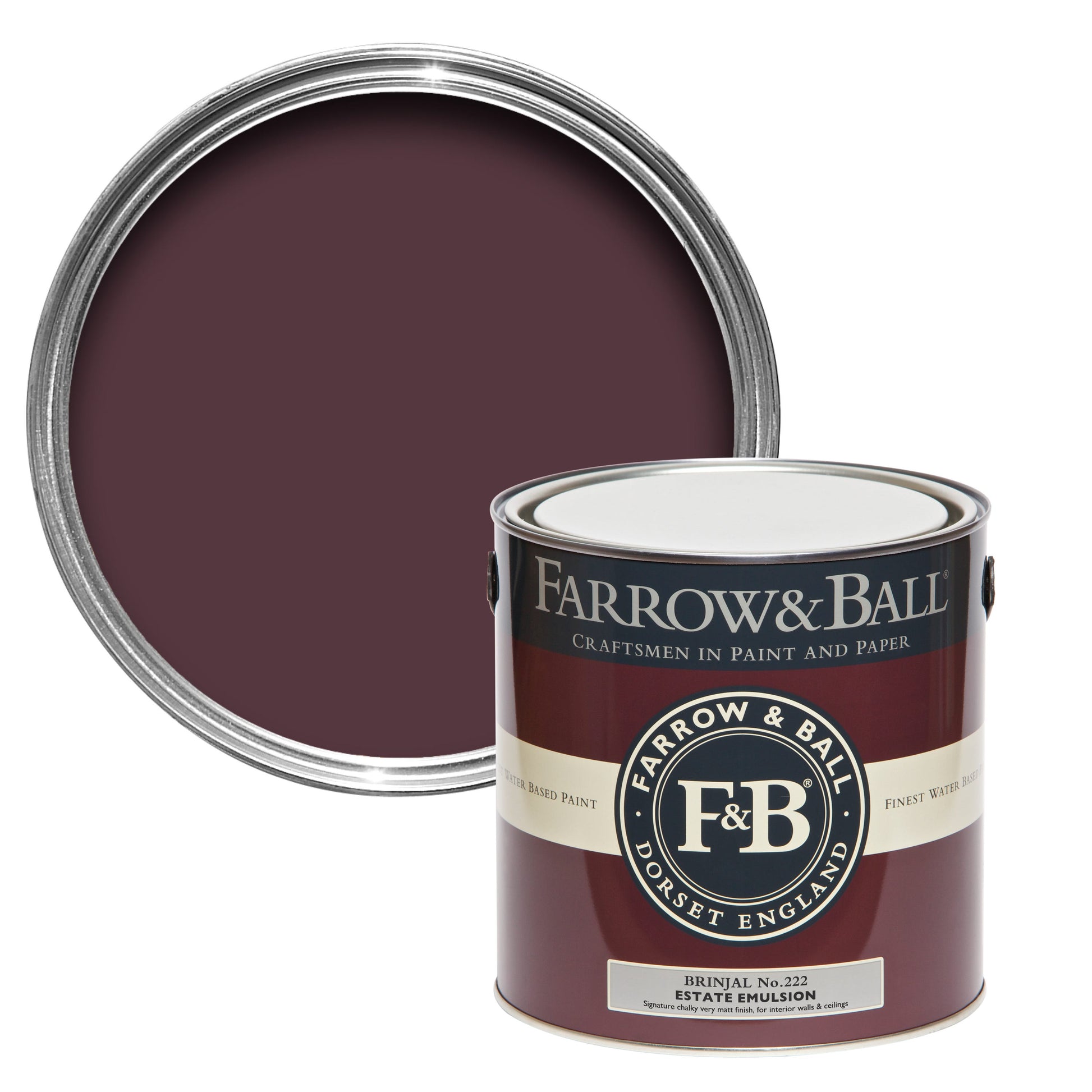 Farrow & Ball Brinjal No. 222 - Estate Emulsion 2.5L