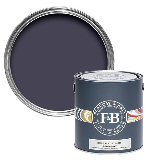 Farrow & Ball Bible Black No. 225 - Dead Flat 750ml