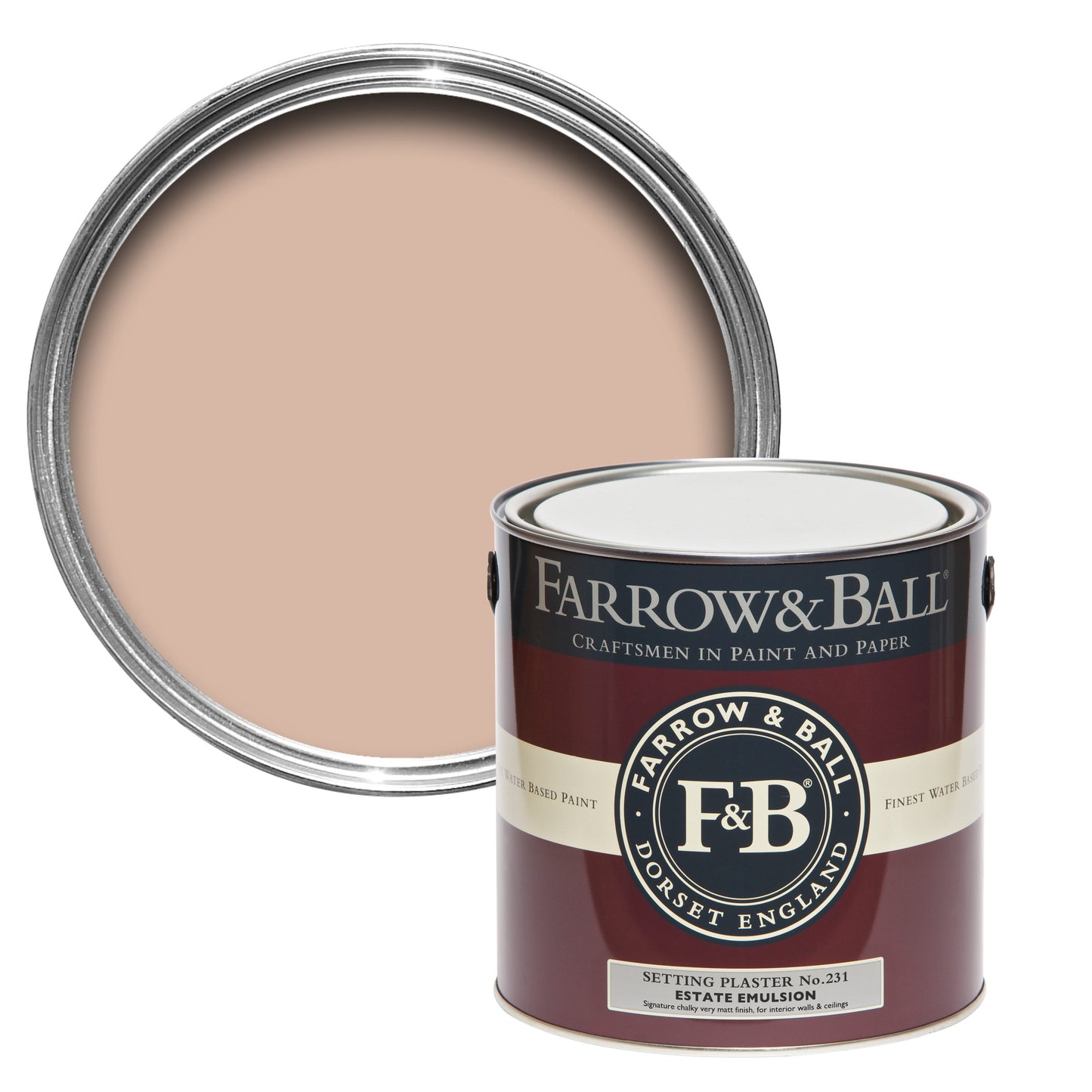 Farrow & Ball Setting Plaster No. 231 - Casein Distemper 5L
