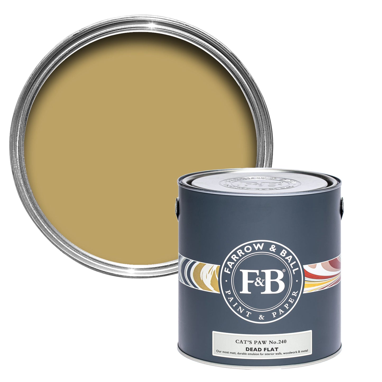 Farrow & Ball Cats Paw No. 240 - Dead Flat 5L