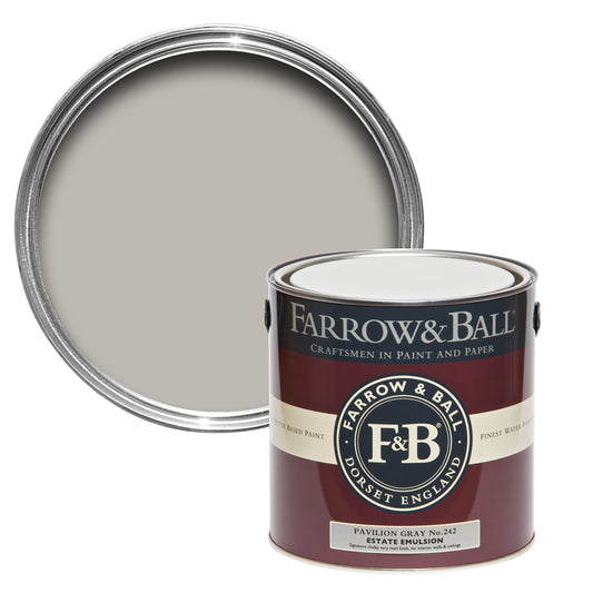 Farrow & Ball Pavilion Gray No. 242 - Exterior Eggshell 750ml