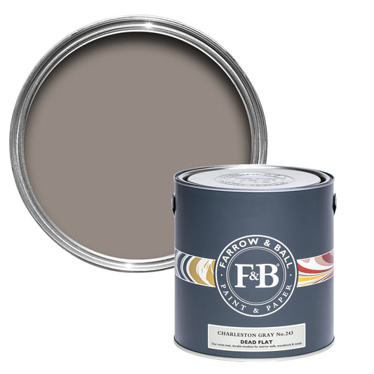 Farrow & Ball Charleston Gray No. 243 - Dead Flat 5L