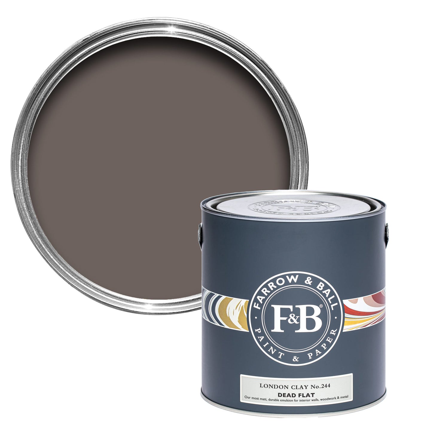 Farrow & Ball London Clay No. 244 - Dead Flat 2.5L