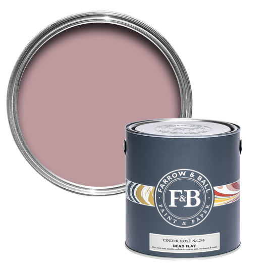 Farrow & Ball Cinder Rose No. 246 - Dead Flat 2.5L
