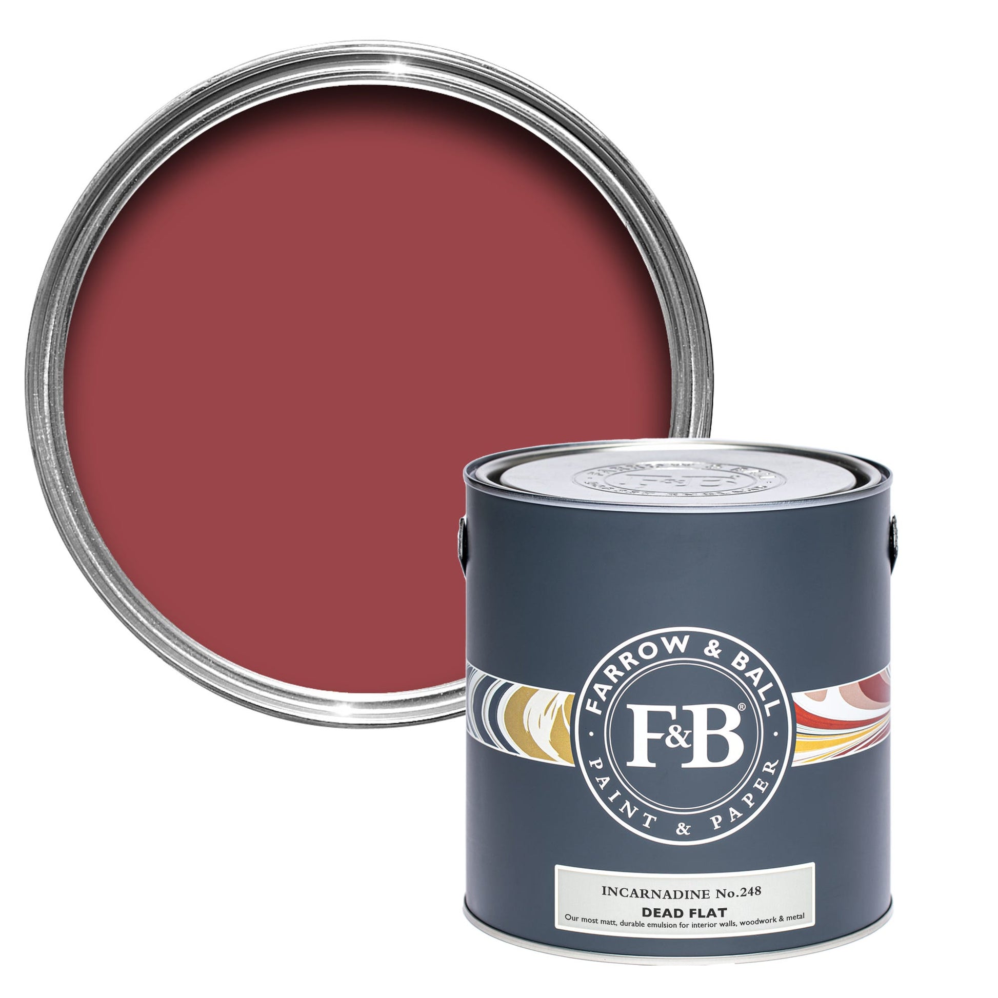 Farrow & Ball Incarnadine No. 248 - Dead Flat 2.5L