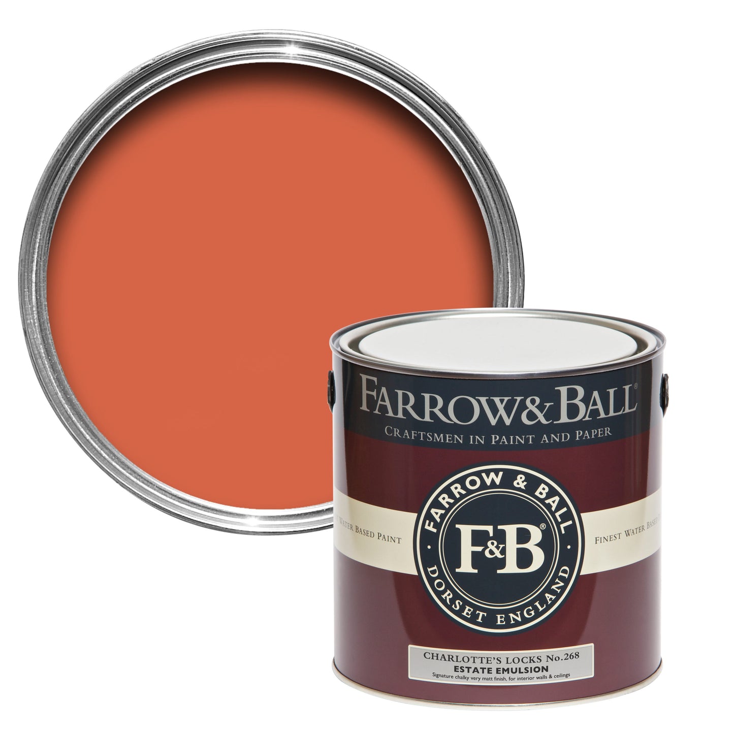 Farrow & Ball Charlotte's Locks No. 268 - Estate Eggshell 2.5L