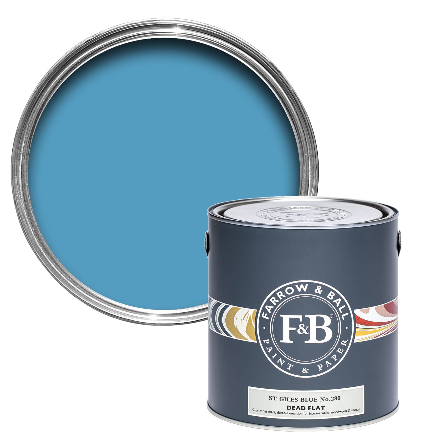 Farrow & Ball St Giles Blue No. 280 - Dead Flat 5L