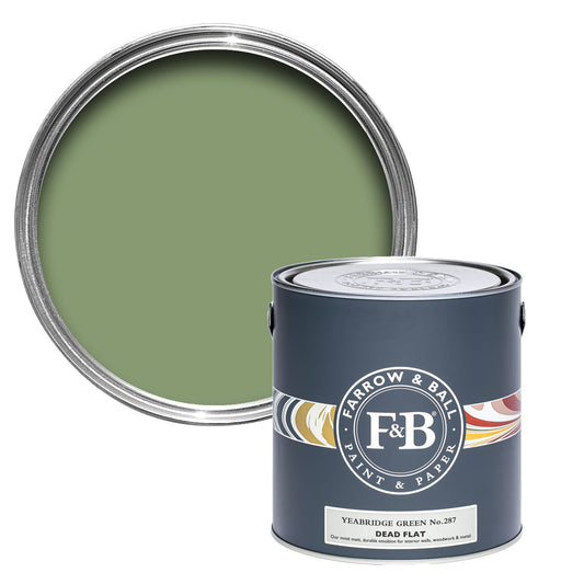 Farrow & Ball Yeabridge Green No. 287 - Dead Flat 2.5L
