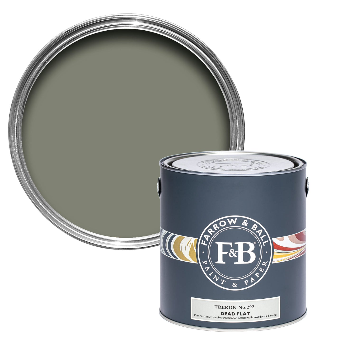 Farrow & Ball Treron No. 292 - Dead Flat 5L