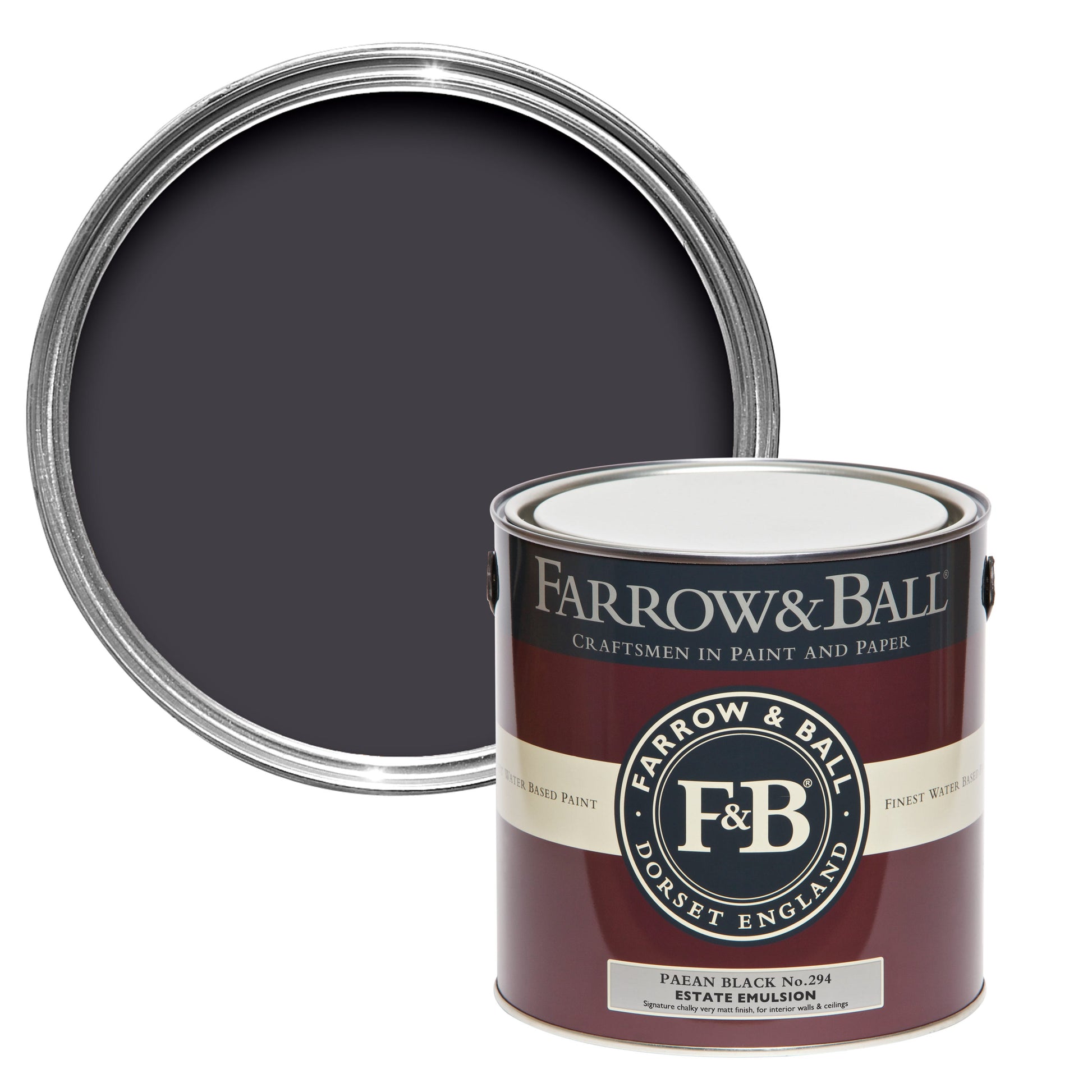 Farrow & Ball Paean Black No. 294 - Exterior Eggshell 750ml