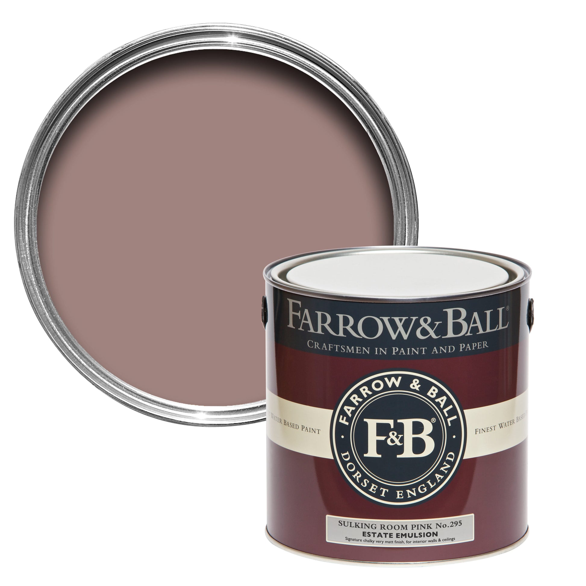 Farrow & Ball Sulking Room Pink No. 295 - Modern Emulsion 2.5L