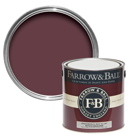 Farrow & Ball Preference Red No. 297 - Modern Eggshell 2.5L