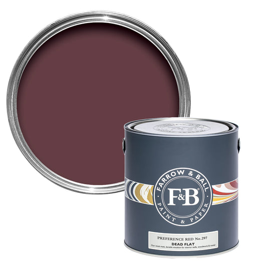 Farrow & Ball Preference Red No. 297 - Dead Flat 750ml