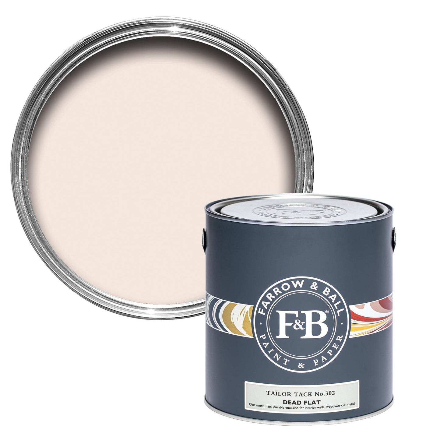 Farrow & Ball Tailor Tack No. 302 - Dead Flat 5L