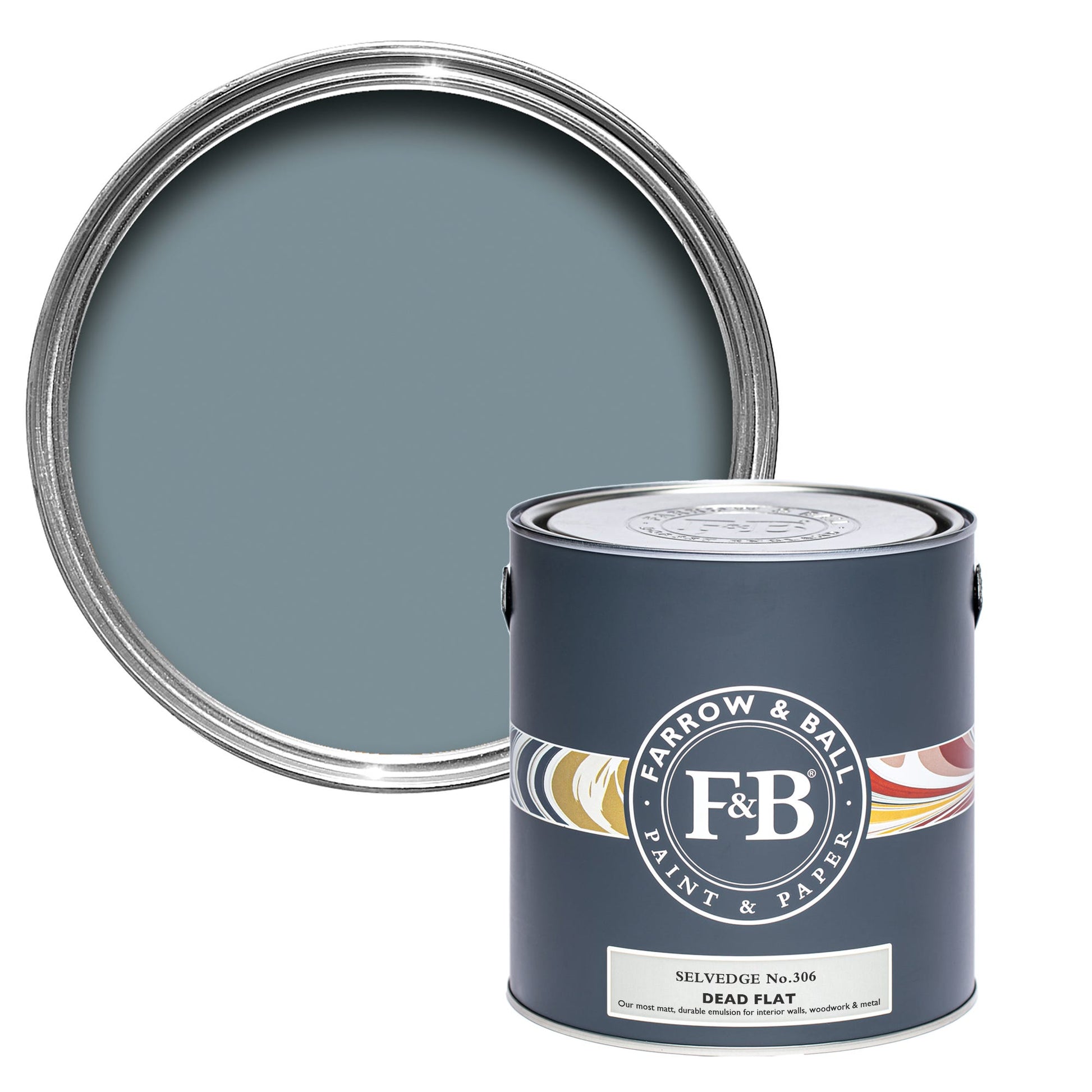 Farrow & Ball Selvedge No. 306 - Dead Flat 750ml