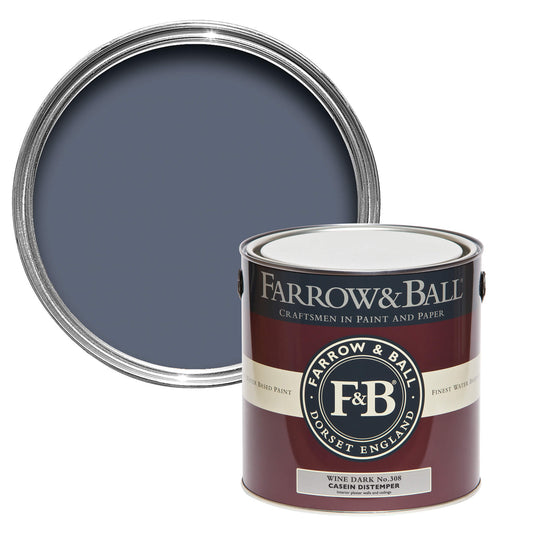 Farrow & Ball Wine Dark No. 308 - Casein Distemper 2.5L