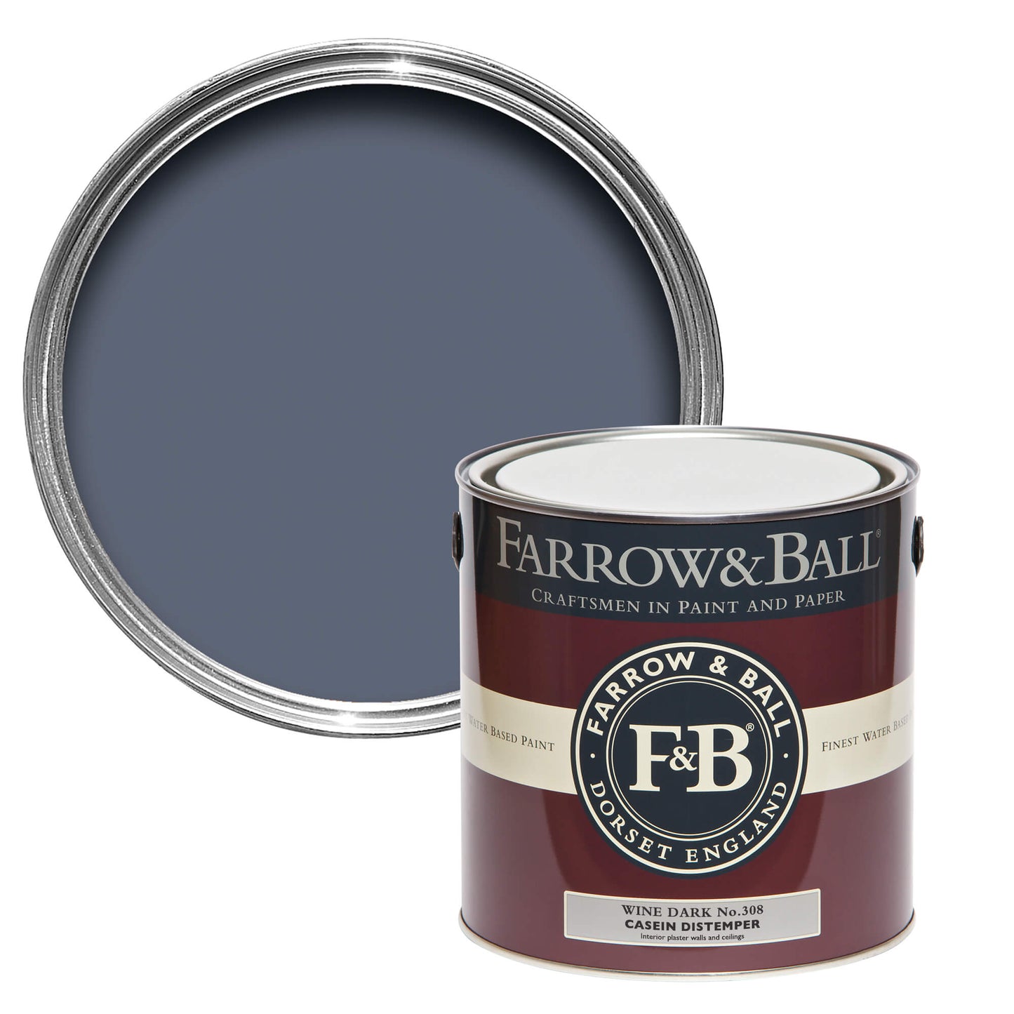 Farrow & Ball Wine Dark No. 308 - Modern Emulsion 2.5L