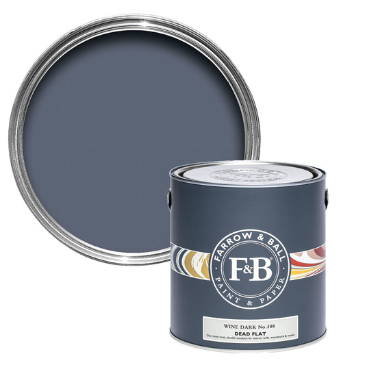 Farrow & Ball Wine Dark No. 308 - Dead Flat 5L