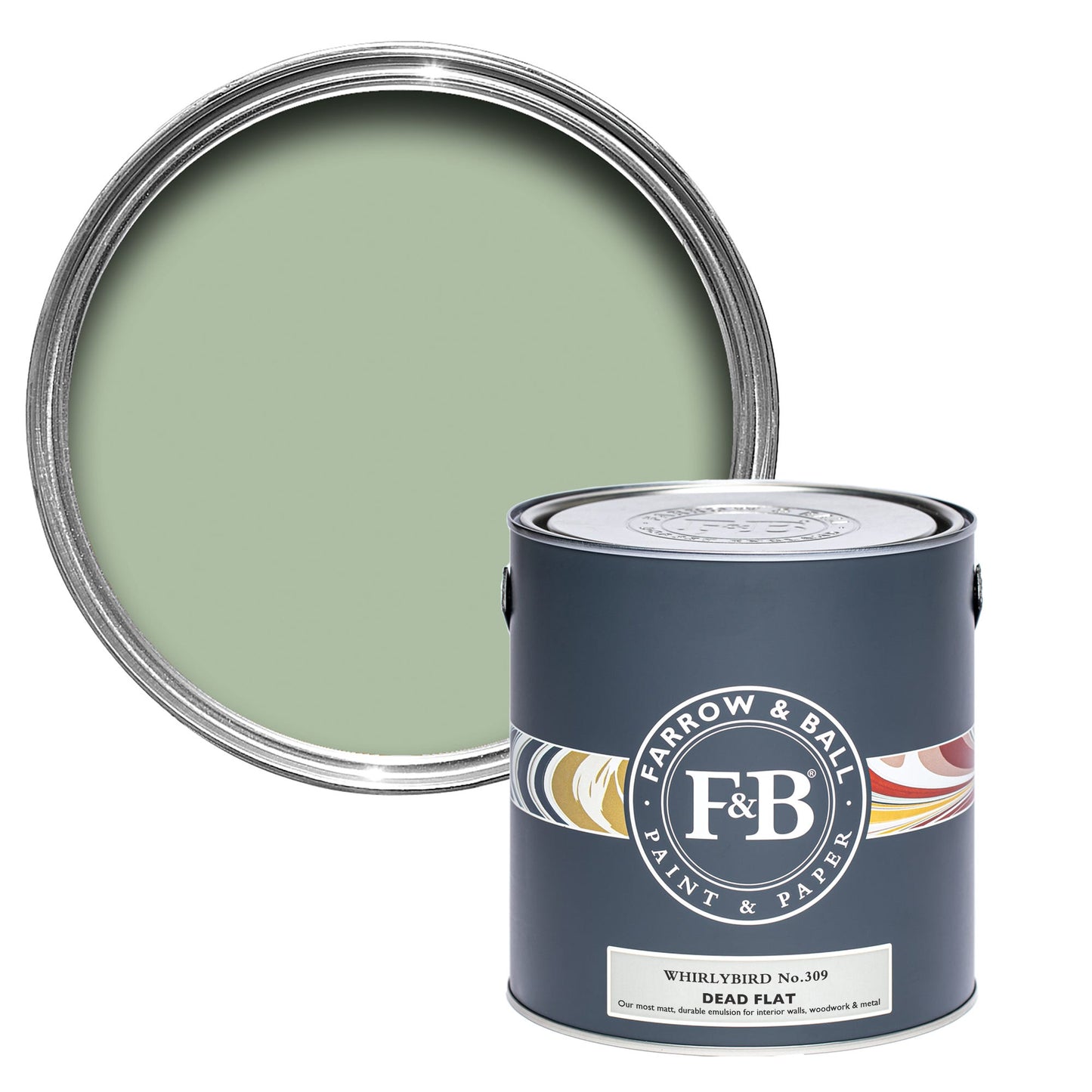 Farrow & Ball Whirlybird No. 309 - Dead Flat 5L