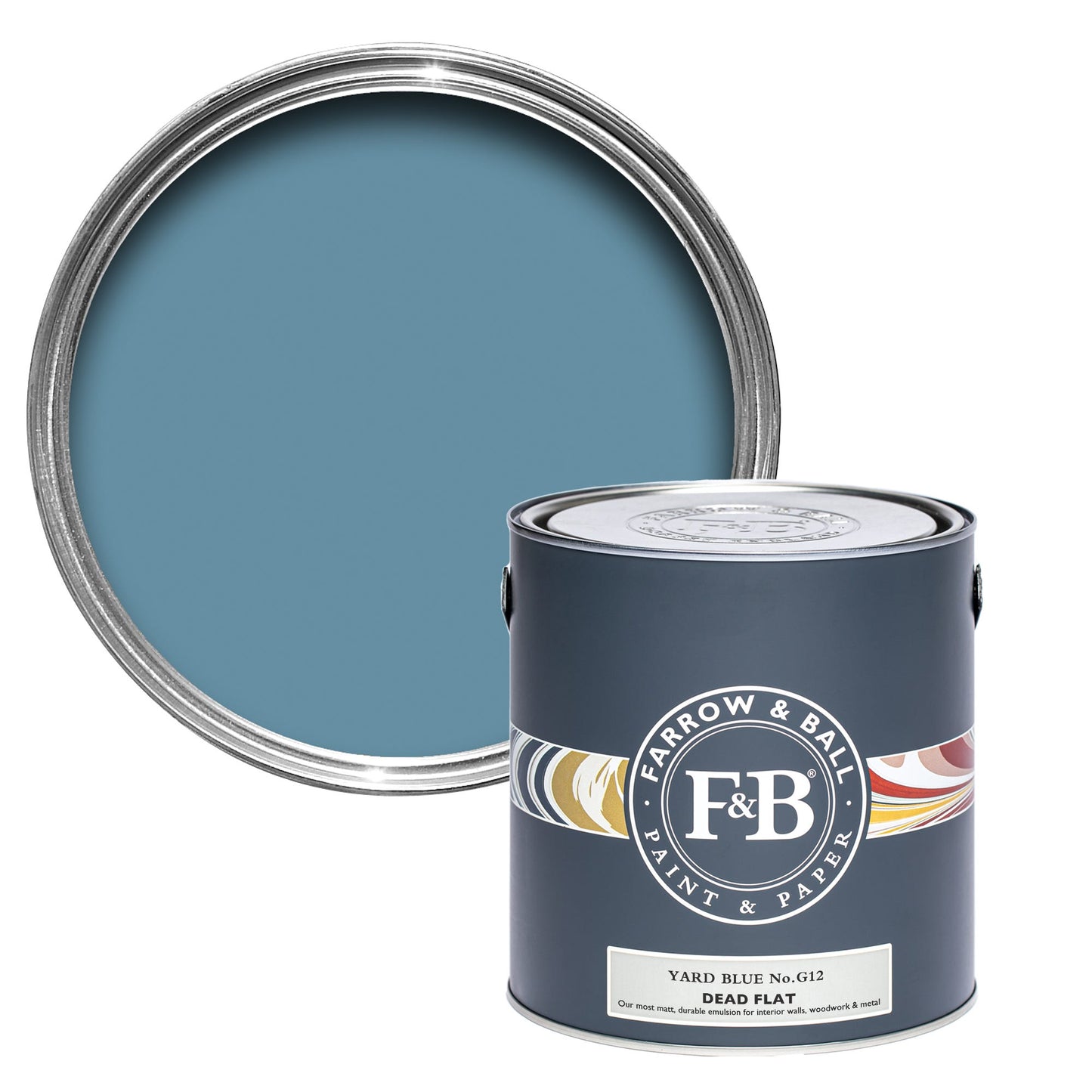 Farrow & Ball Yard Blue No. G12 - Dead Flat 750ml