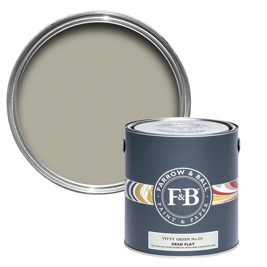 Farrow & Ball Vitty Green No. G3 - Dead Flat 5L