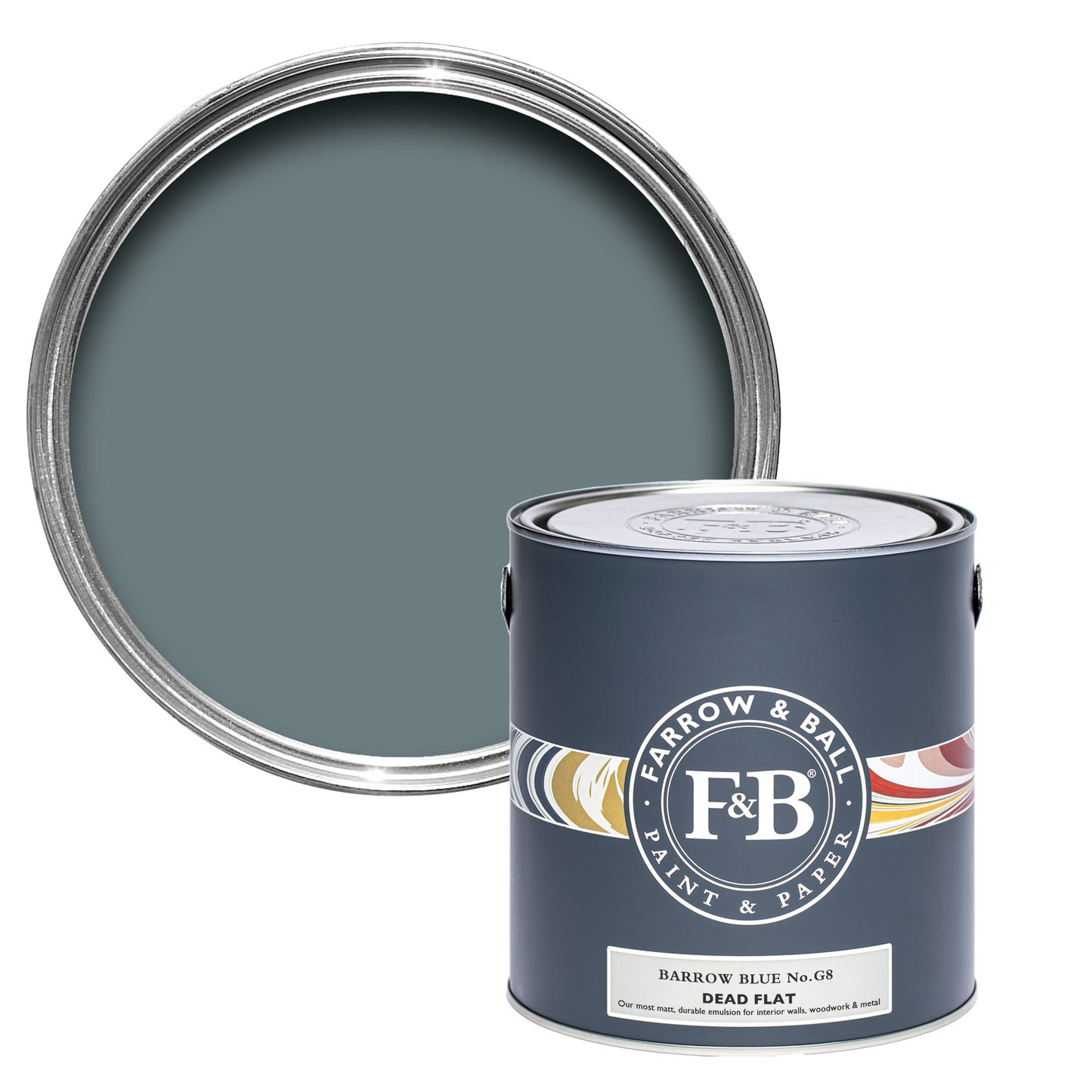 Farrow & Ball Barrow Blue No. G8 - Dead Flat 2.5L