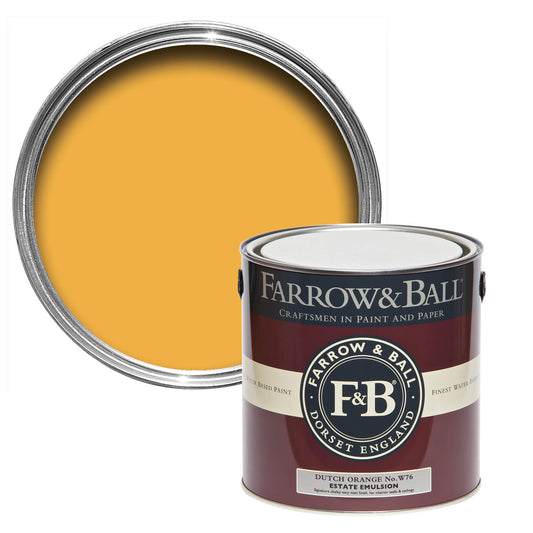Farrow & Ball Dutch Orange No. W76 - Flat Eggshell 2.5L