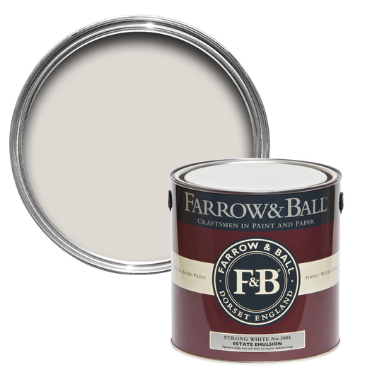 Farrow & Ball Strong White No. 2001 - Casein Distemper 2.5L