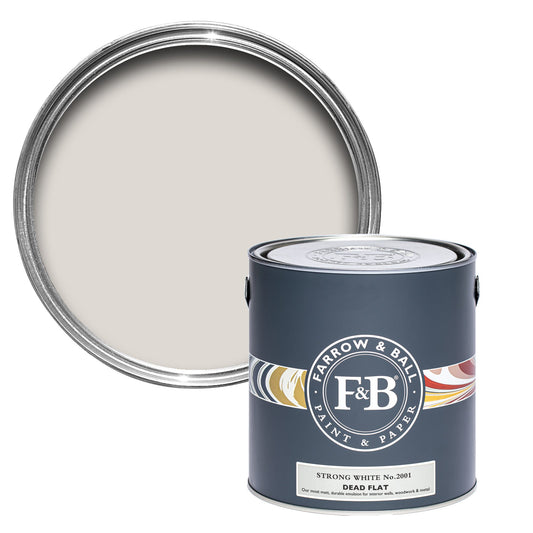 Farrow & Ball Strong White No. 2001 - Dead Flat 5L