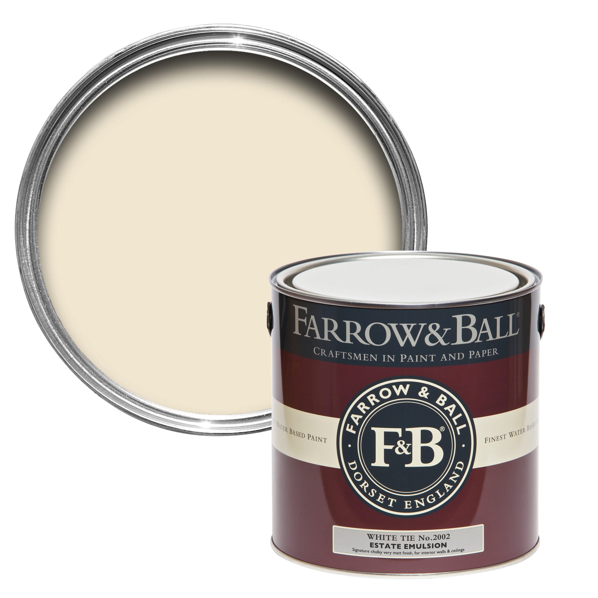 Farrow & Ball White Tie No. 2002 - Modern Eggshell 750ml