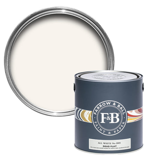 Farrow & Ball All White No. 2005 - Dead Flat 5L