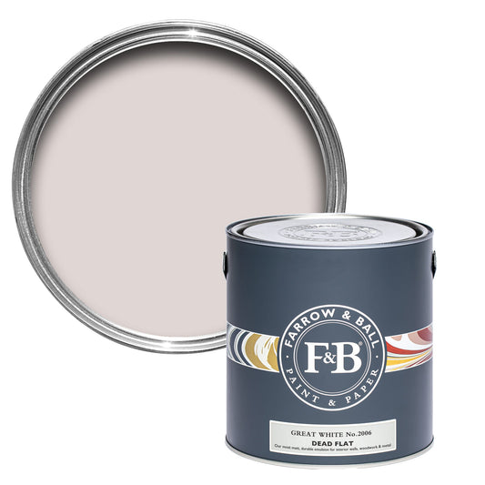 Farrow & Ball Great White No. 2006 - Dead Flat 2.5L