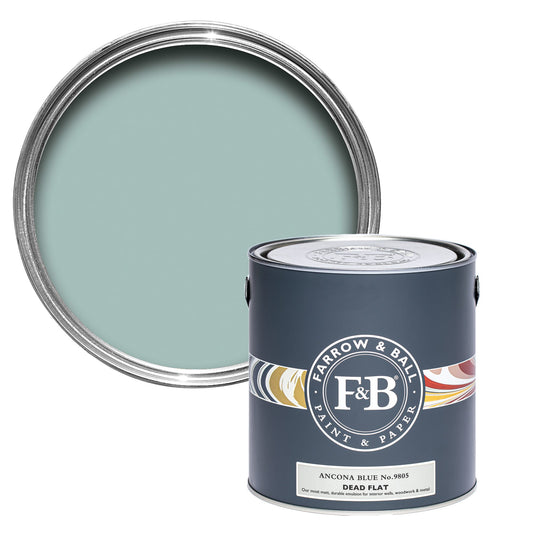 Farrow & Ball Ancona Blue No. 9805 - Dead Flat 5L