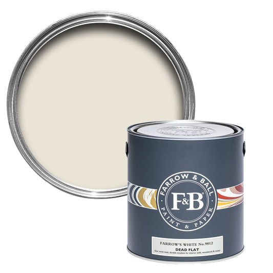 Farrow & Ball Farrow's White No. 9812 - Dead Flat 2.5L
