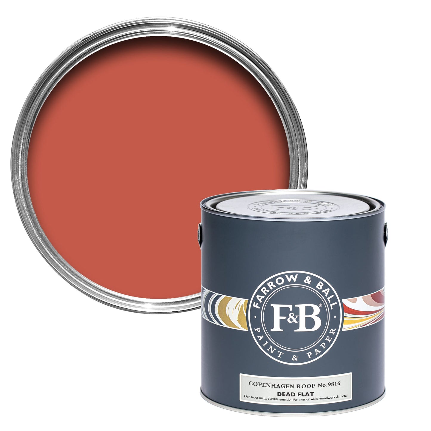 Farrow & Ball Copenhagen Roof No. 9816 - Dead Flat 5L