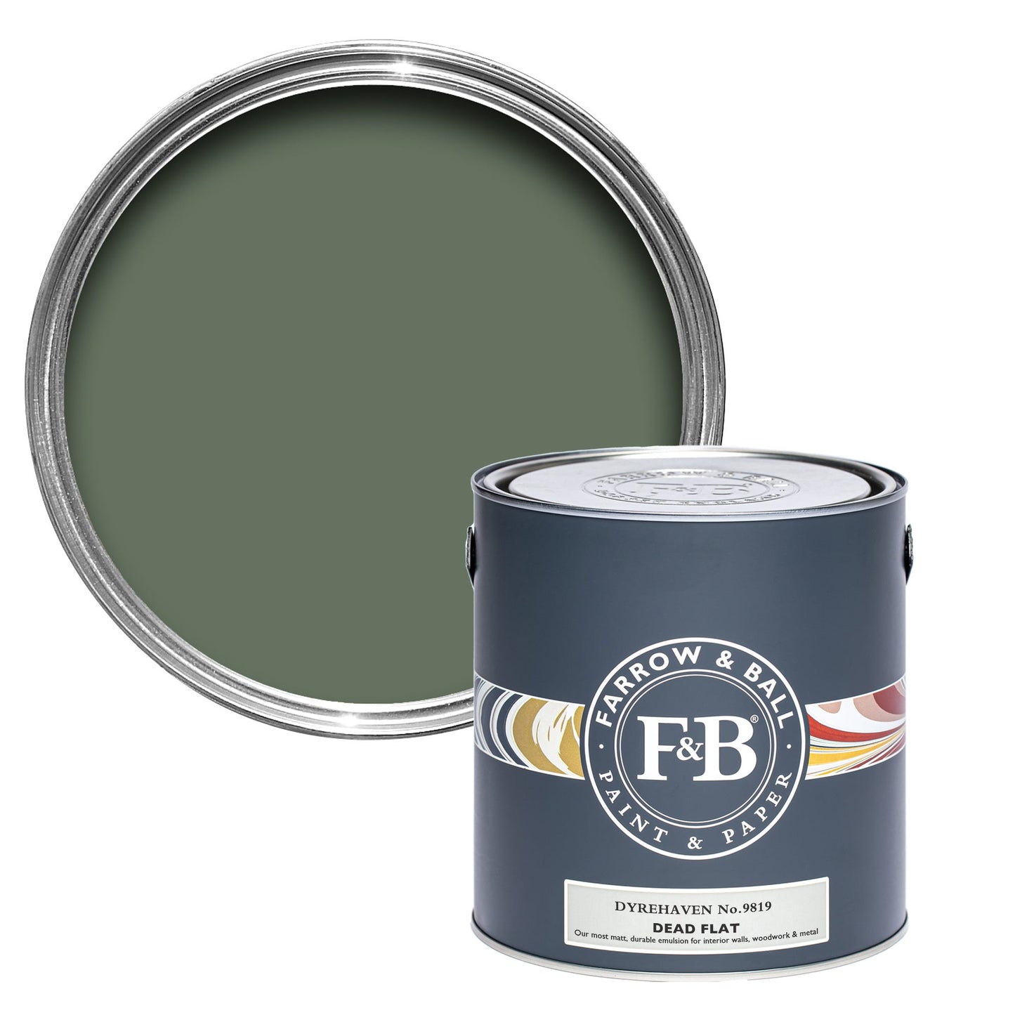 Farrow & Ball Dyrehaven No. 9819 - Dead Flat 2.5L
