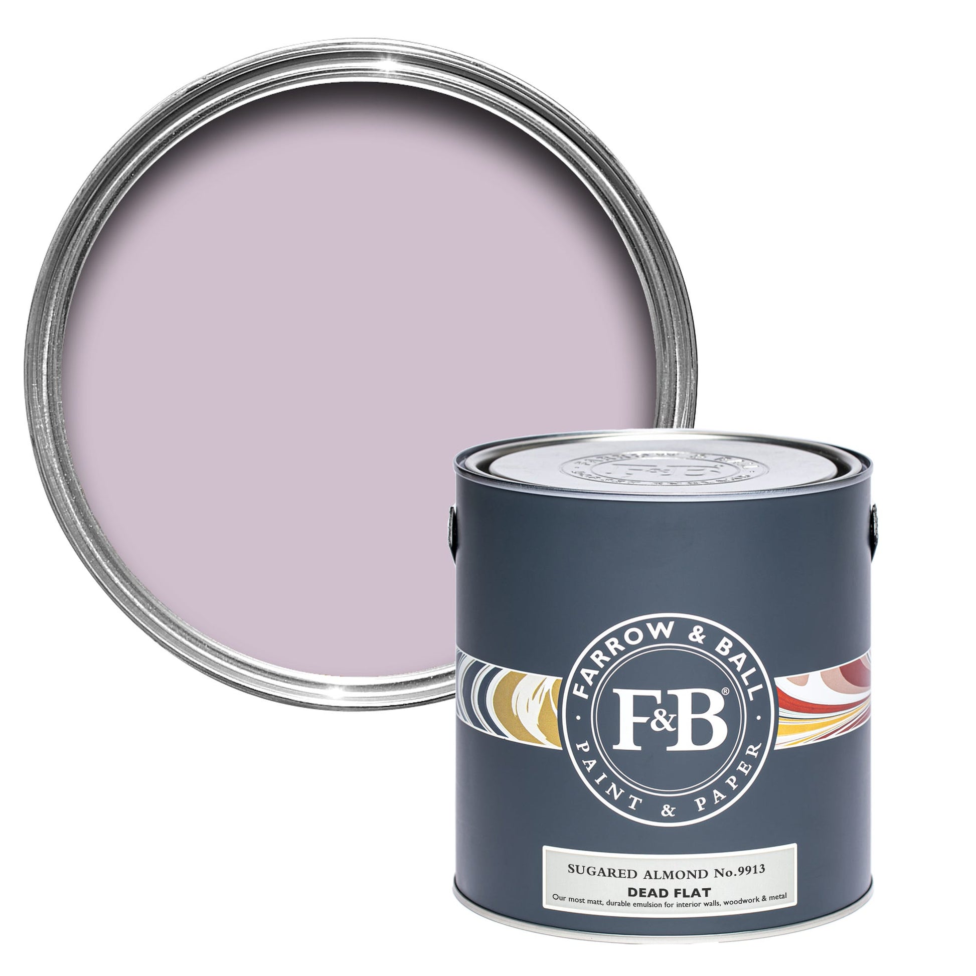 Farrow & Ball Sugared Almond No. 9913 - Dead Flat 2.5L