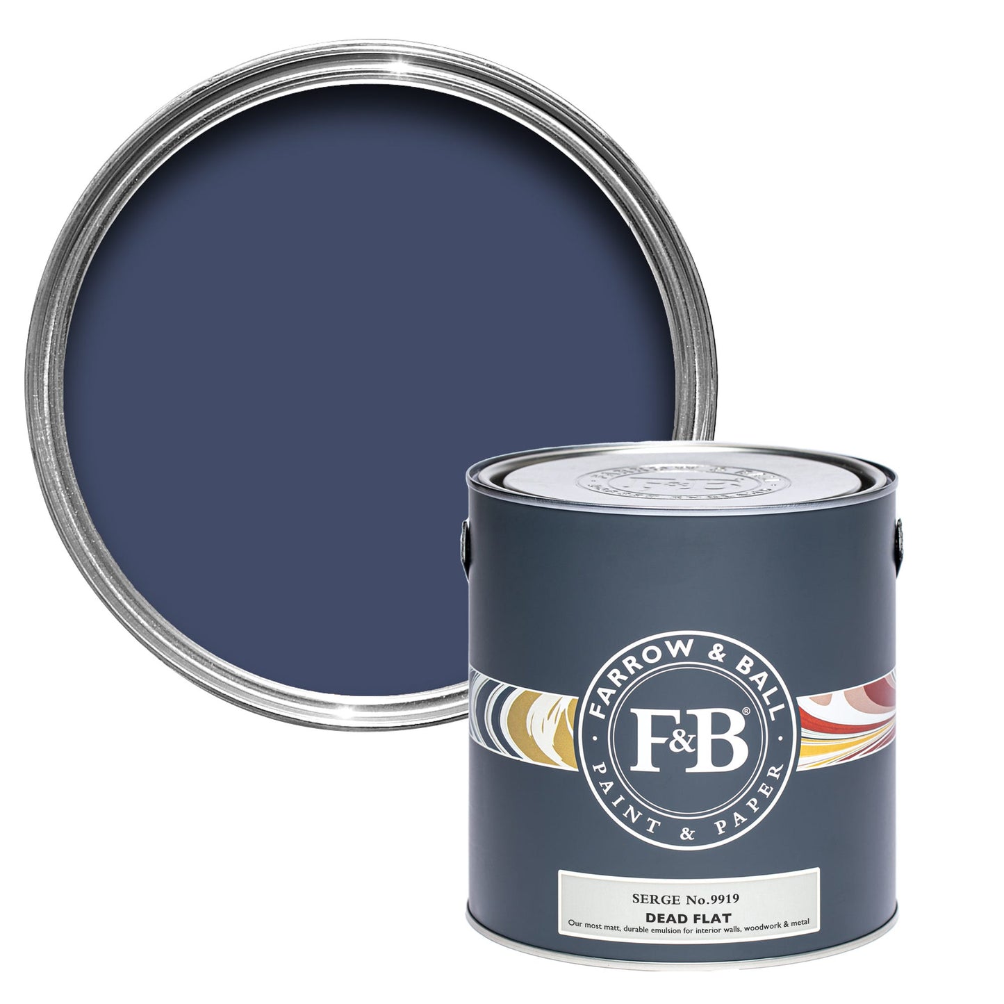 Farrow & Ball Serge No. 9919 - Dead Flat 750ml