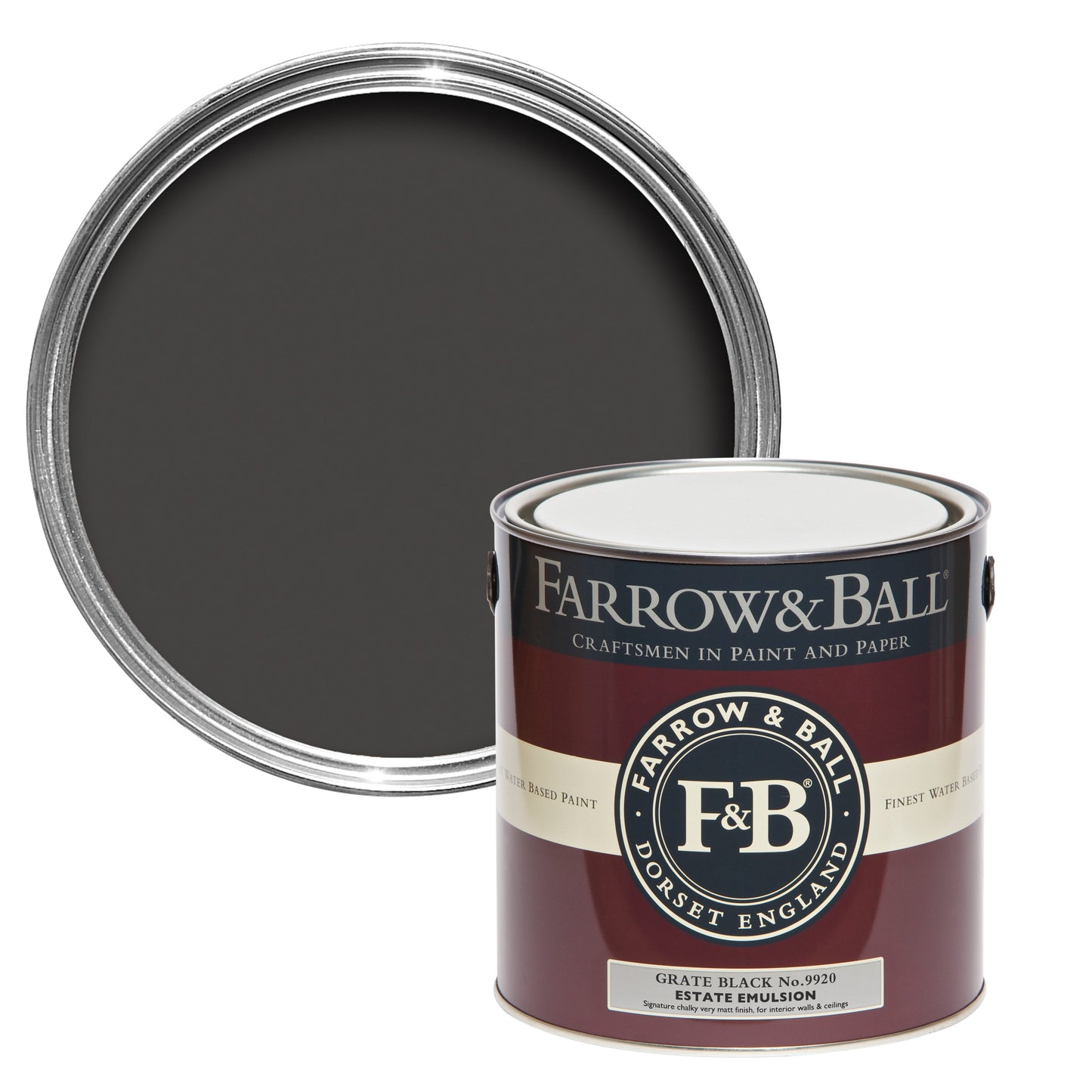 Farrow & Ball Grate Black No. 9920 - Full Gloss 2.5L