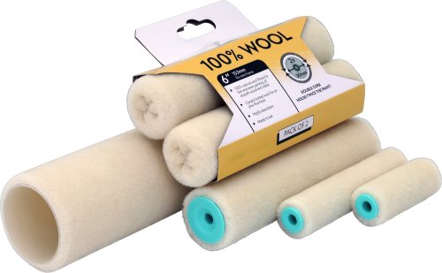 Bespoke Decor NI Blonde 100% wool 4" mini rollers pack of 10 paint