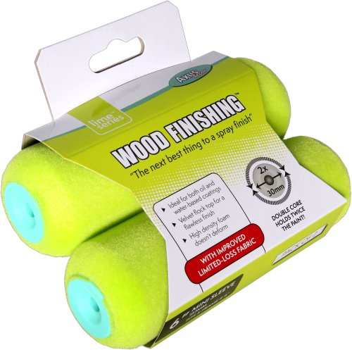 Bespoke Decor (Lime) Wood Finishing Double Core Roller 6" (Twin pack) paint