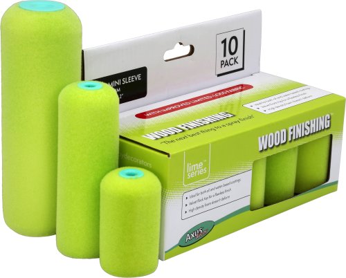 Bespoke Decor (Lime) Wood Finishing Roller 4" (Pack of 10) paint