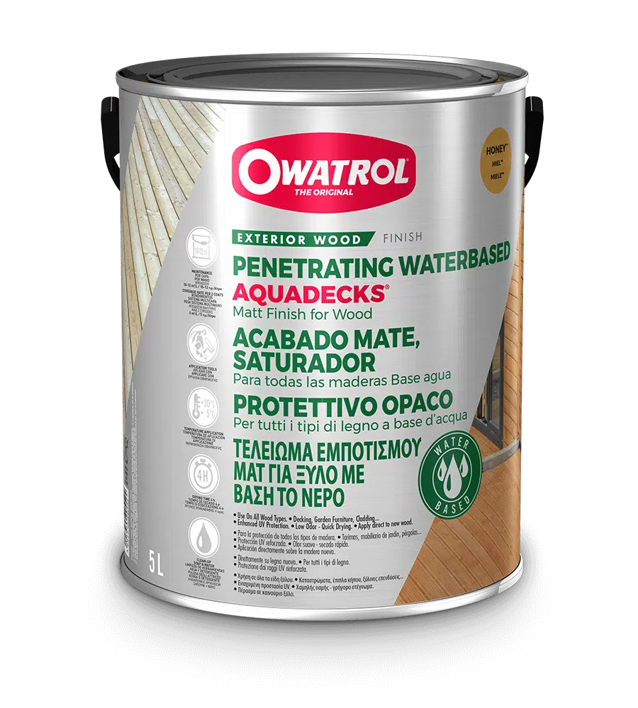 Bespoke Decor Owatrol Aquadecks 1L Ebony paint