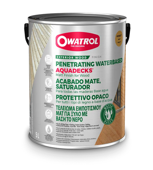 Owatrol Owatrol Aquadecks 5L Graphite Grey paint